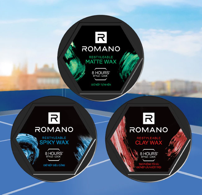  Sáp vuốt tóc nam Romano Restyleable 68g giữ nếp tóc suốt 8h 