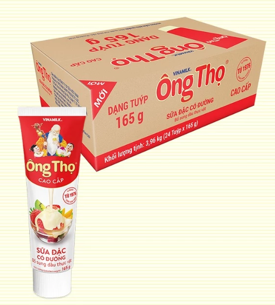  Tuýp Sữa Đặc Có Đường Ông Thọ Đỏ 165g 