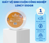  Giấy Vệ Sinh Cuộn Lớn Công Nghiệp Lency - Elene 550 Gram - 2 Lớp, Mềm Mịn, Có Lõi 