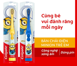  Bàn chải đánh răng điện Colgate Sonic Minion dành cho bé công nghệ sóng âm 