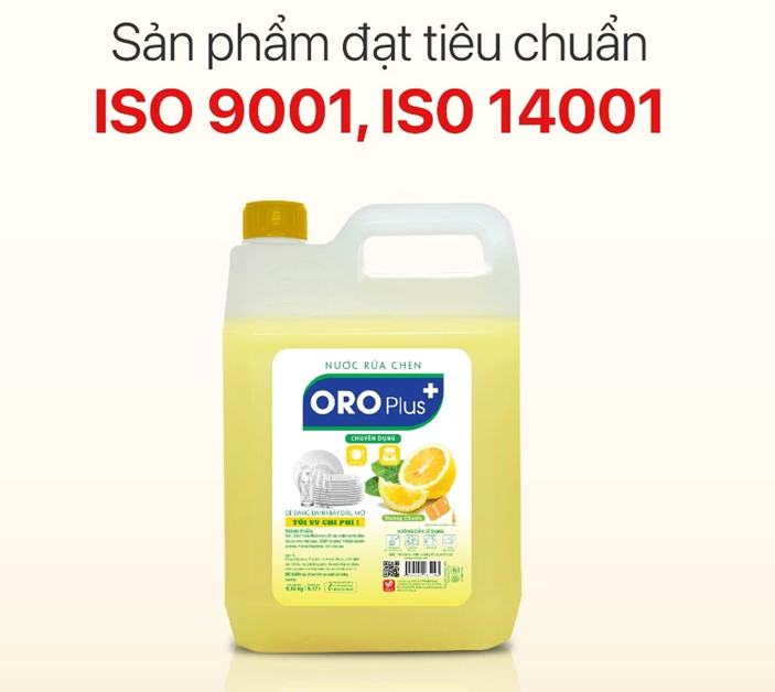  Nước Rửa Chén Dầu Rửa Bát Oroplus Hương Chanh Khử Mùi Thức Ăn Làm Sạch Bát Đĩa Sáng Bóng Không Hại Da Tay 9.36 kg 
