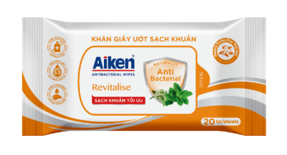  Khăn giấy ướt sạch khuẩn hương Revitalise 20 tờ 