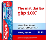  Kem đánh răng Colgate Maxfresh the mát dài lâu gấp 10 lần 