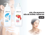  Sữa tắm dưỡng trắng NuWhite chai 1.2L - Cấp ẩm sâu, dưỡng trắng tự nhiên 