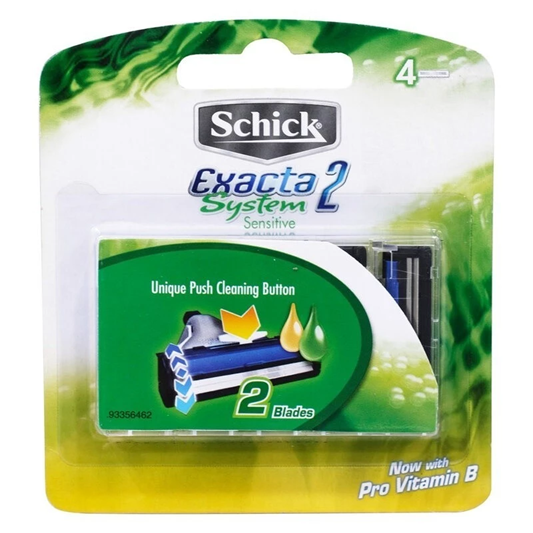  [Vỉ 4 Lưỡi] Dao Cạo Schick Dành Cho Nam Exacta2 System 4S 