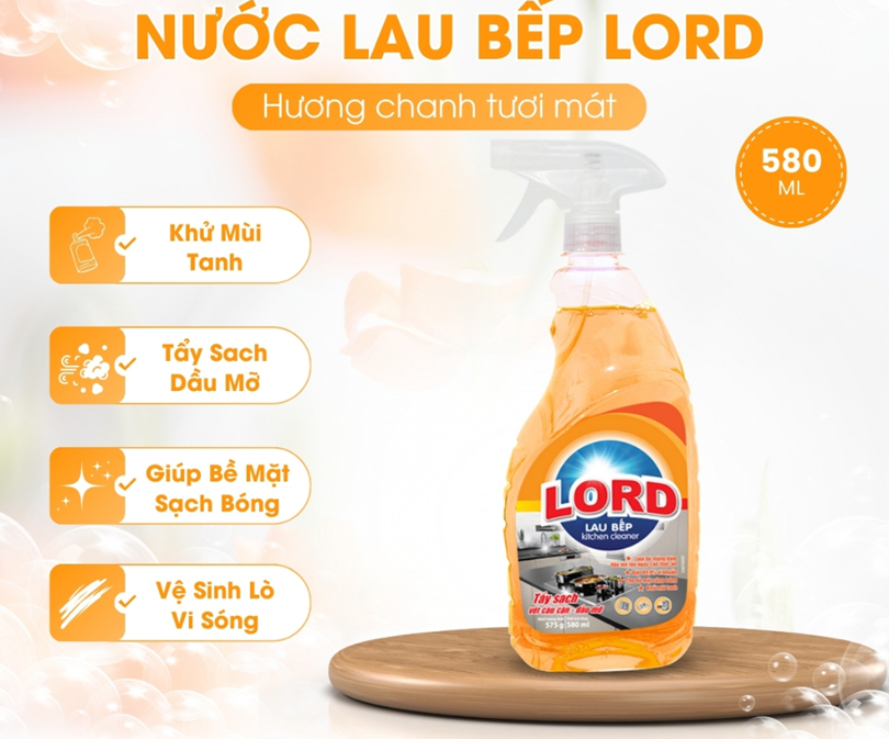  Nước Lau Bếp Lord Hương Chanh 500g 