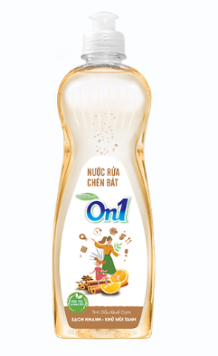  Nước Rửa Chén Bát On1 Thiên Nhiên Tinh Dầu Quế Cam 400-750g/ 1.4-3.2-3.5kg 