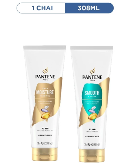 Dầu Xả PANTENE Pro-V Mỹ Dưỡng Ẩm Phục Hồi/ Suôn Mượt Óng Ả - Chai 308 ml 