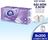  Giấy vệ sinh cao cấp Vinda Deluxe, Prestige 4D 3 lớp (Lốc 8 Cuộn) 