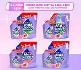  Túi Nước Giặt Xả MaxKleen 3.8kg/ 3.6kg + Túi Nước Giặt Xả 1.2kg Mùi ngẫu nhiên 