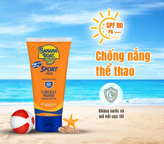  Kem Chống Nắng Thể Thao Banana Boat Sport Ultra - SPF80/90ML 