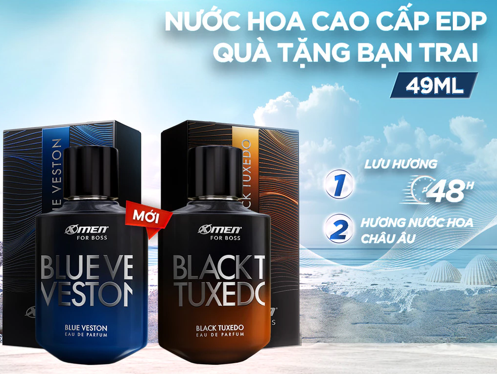  Nước Hoa Nam Cao Cấp EDP X-Men for Boss 49ml-Hương Thơm Thanh Mát Phóng Khoáng Lịch Lãm-Quà Tặng Bạn Trai 