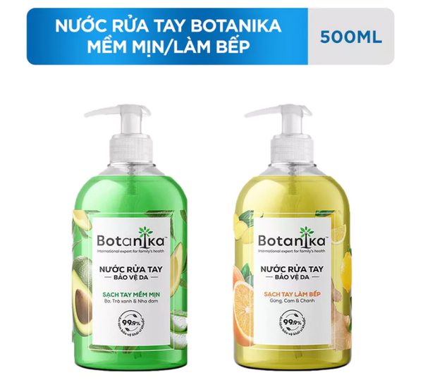  Nước rửa tay Botanika Mềm mịn/Làm bếp 500ml 