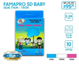  Khẩu trang y tế trẻ em 3 lớp Famapro 5D BABY cho bé (dưới 16kg) 10 cái/hộp 