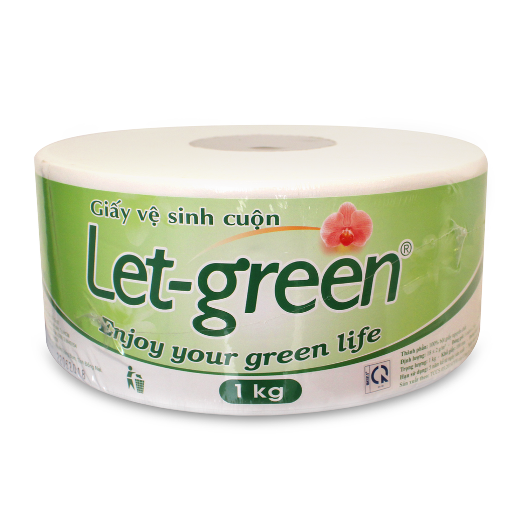 Giấy vệ sinh cuộn Let-Green 1 kg 