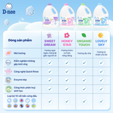  Nước giặt D-nee cho trẻ sơ sinh, mềm dịu, thơm nhẹ, không hư hại quần áo - Can 3000ml 