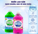 Nước Lau Sàn Moppi Benefits 4 IN 1 Sạch Khuẩn, Sáng Bóng, Thơm Lâu Gấp 6 Lần, Chiết Xuất Thiên Nhiên 5200ml 