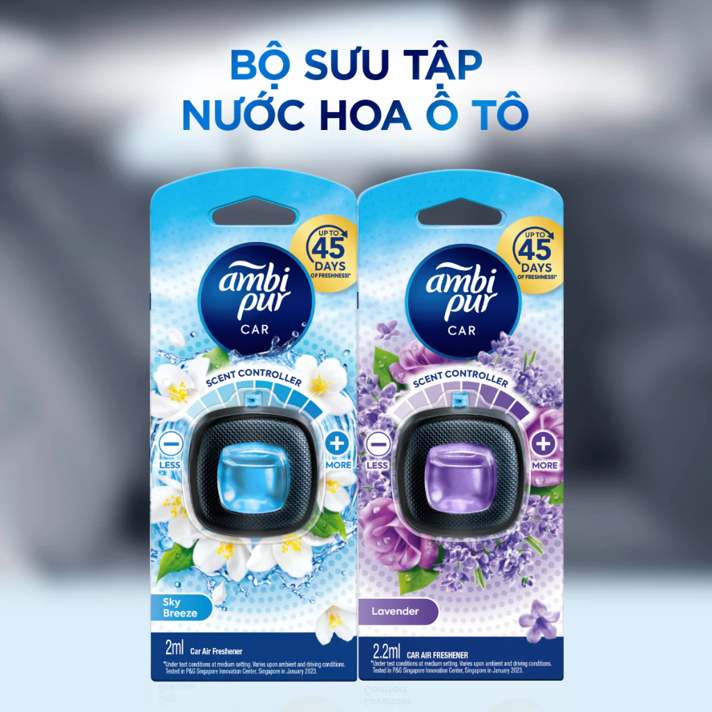  Nước hoa khử mùi ô tô Ambi Pur hương Oải Hương 2.2ML | nước hoa ô tô cao cấp, khử mùi ô tô, thơm ô tô 