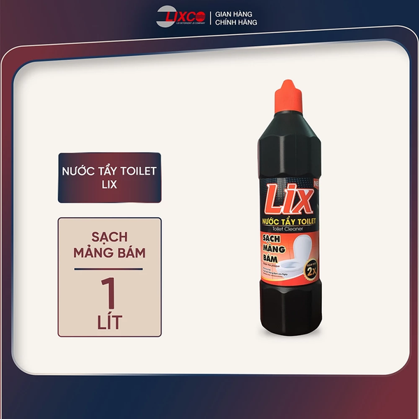  Nước tẩy bồn cầu, toilet Lix 1 kg khử mùi hôi, sạch mảng bám, sạch khuẩn 