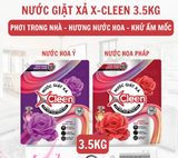  Nước giặt xả Xcleen 2in1 hương nước hoa quyến rũ, ngọt ngào, sạch vượt trội, thiếu nắng vẫn thơm dung tích 2-3.5kg 
