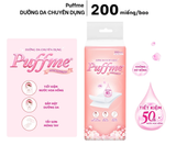  Bông Đắp Toner Dưỡng Da PUFFME Airlaid 200 Miếng/Bao 