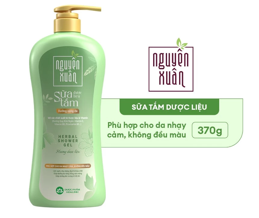  Sữa tắm dược liệu Nguyên Xuân Dưỡng sáng da 370g 