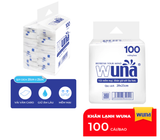  Set 100 Cái Khăn Lạnh Super WUNA 20x25cm - Vải Không Dệt Cao Cấp, Mềm Mại 