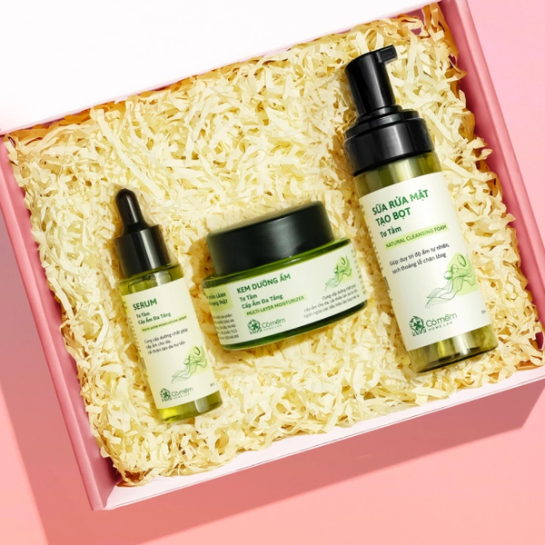  [SET QUÀ TẶNG] Bộ Chăm Sóc Da 3 Bước Rau Má Kiềm Dầu 