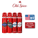  Xịt thơm khử mùi OLD SPICE toàn thân, ngăn ố vàng áo, hương nước hoa đẳng cấp 150ml - Châu Âu 