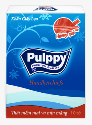  Khăn Giấy Lụa Pulppy Hương Quế  3 lớp 