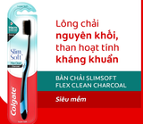  Bàn chải Colgate Slimsoft Flex Clean Charcoal nguyên khối than hoạt tính kháng khuẩn 