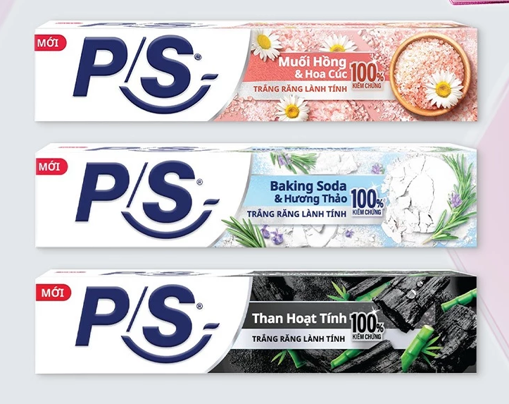  Kem đánh P/S Răng Trắng Lành Tính - 100% Kiểm Chứng 230g 