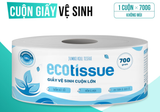  Giấy vệ sinh giấy cuộn cao cấp Ecotissue cuộn lớn 700gr tiết kiệm mềm mịn dai thấm hút tốt 