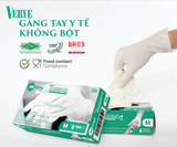  Găng tay y tế Latex KHÔNG BỘT Sri Trang VERVE 5.5g 100 chiếc/hộp 