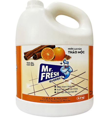  Nước lau sàn Mr. Fresh cam quế 4.2kg 
