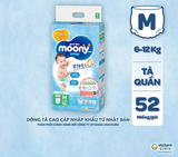  Tã quần cao cấp Moony M52 - Nhập khẩu Nhật Bản 