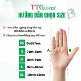  Găng Tay Nấu Ăn Kitchen And Food TTGLOVES Nitrile Không Bột Màu Xanh 4.5gr (Hộp 100 Chiếc) 