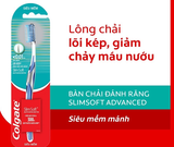  Bàn chải Colgate SlimSoft Advanced ngăn chảy máu nướu siêu mềm mảnh 