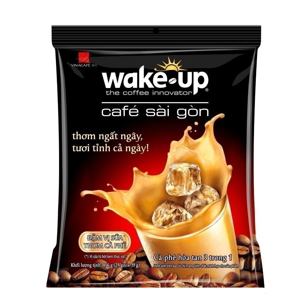  Cà phê Wake up Sài Gòn Túi 24 gói x 19g 