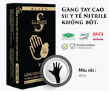  Găng tay y tế không bột nitrile Sgloves MÀU ĐEN 3.5g. Hộp 100 chiếc 