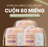  Khăn giấy, khăn mặt dùng một lần Luck Lady 80 tờ 