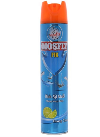  Xịt muỗi Mosfly Fikmax hương chanh 600ml 