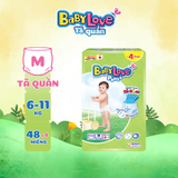  Tã quần Baby Love - Ngăn Tràn Cả Đêm size M/L/XL/XXL/XXXL 