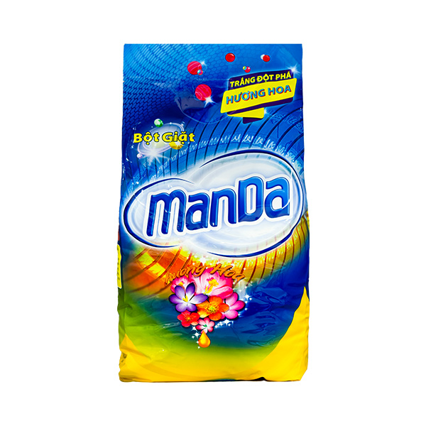  Bột giặt MANDA Hương Hoa 780g - 2.6kg - 5.7kg 