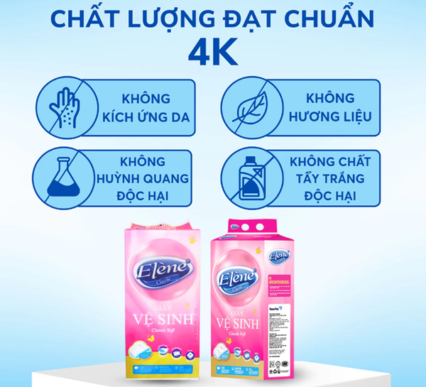  Giấy Vệ Sinh Rút Đáy Elene Hồng 320 Lần Rút 4 Lớp Mềm Mịn, Tiện Lợi, An Toàn 