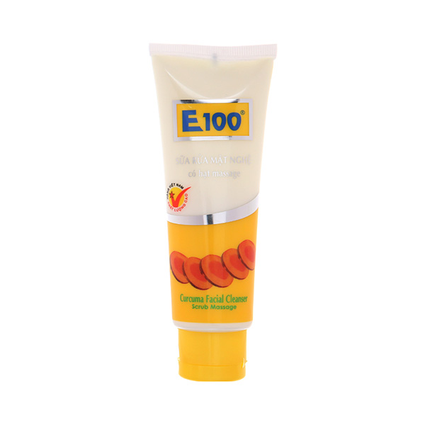  Sữa Rửa Mặt E100 – Tinh Chất Nghệ Hạt Massage 100ml 