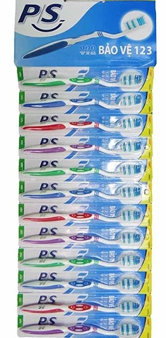  Vỉ 12 Cây Bàn chải đánh răng P/s bảo vệ 123 mềm mại, lông siêu mềm làm trắng răng siêu sạch khuẩn 
