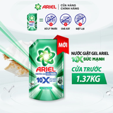  Nước Giặt Gel ARIEL 10X Sức Mạnh Giặt Sạch Chuyên Gia Cửa Trước - Cửa Trên Hương Downy Nắng Sớm Túi 1.37 - 4.05KG 
