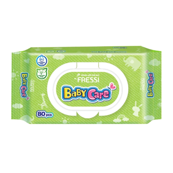  Khăn ướt BabyCare không hương 80 tờ 