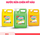  Nước Rửa Chén An Toàn Cho Da Và 5X Đậm Đặc Mỹ Hảo Khử Sạch Mùi Tanh Can Vòi Bơm 3KG 